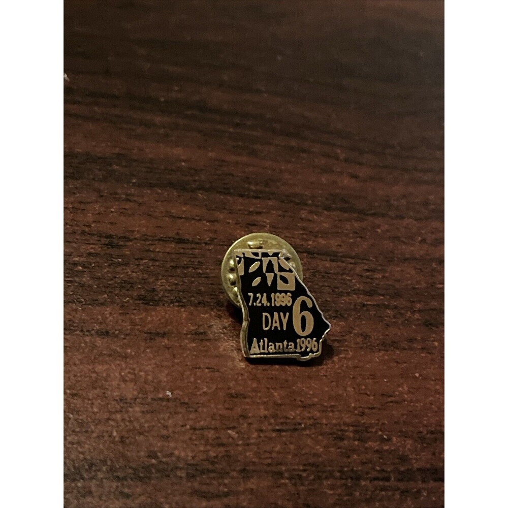 Vintage 1996 Atlanta Olympics Day 6‎ Of The Games July 24th Lapel Hat Pin